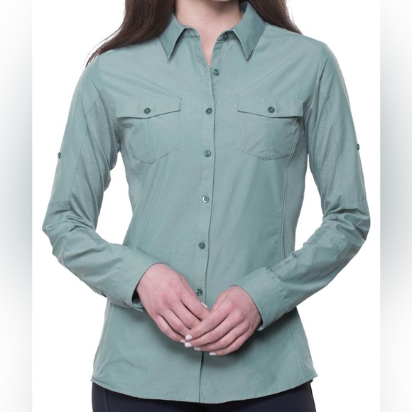Kuhl Women's Sage Button-Down Shirt Size Large - Picture 1 of 8